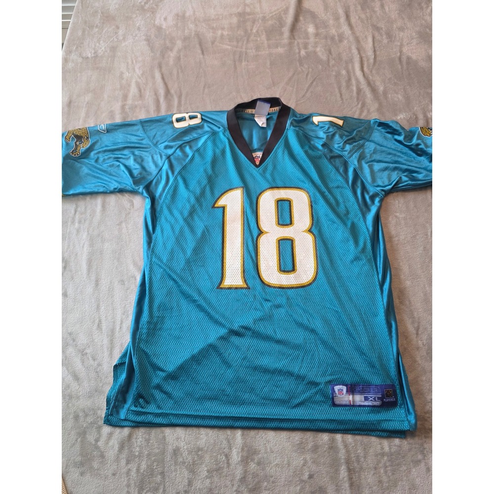 Reebok NFL Matt Jones Jersey Mens XL Teal Jacksonville Jaguars 18 On Field